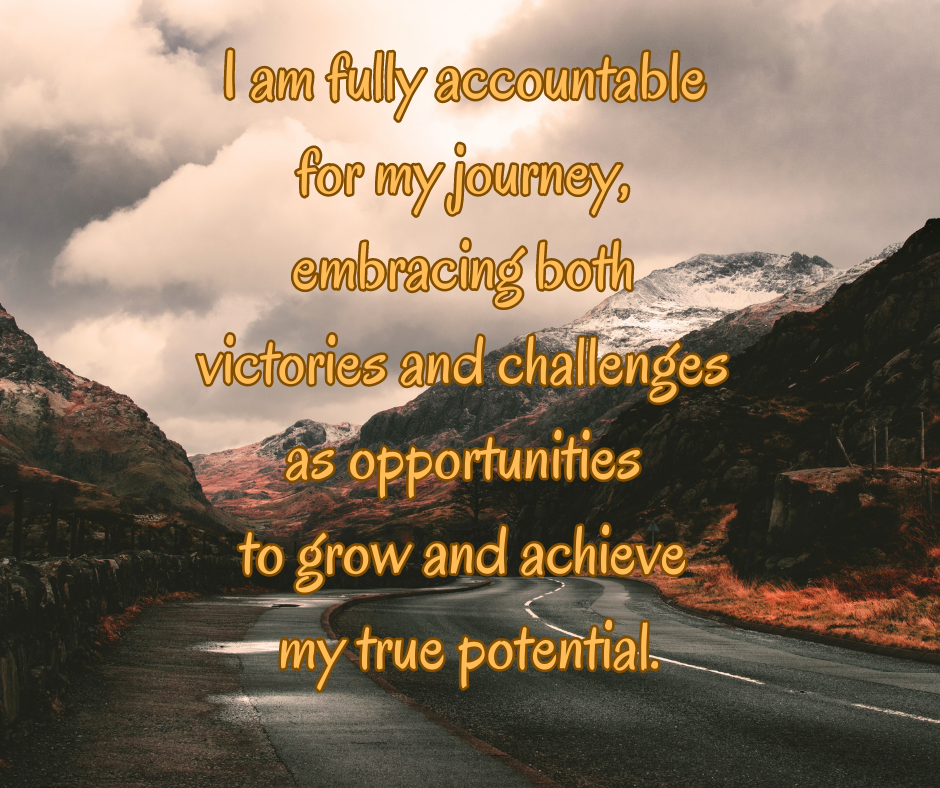 I am accountable for my journey