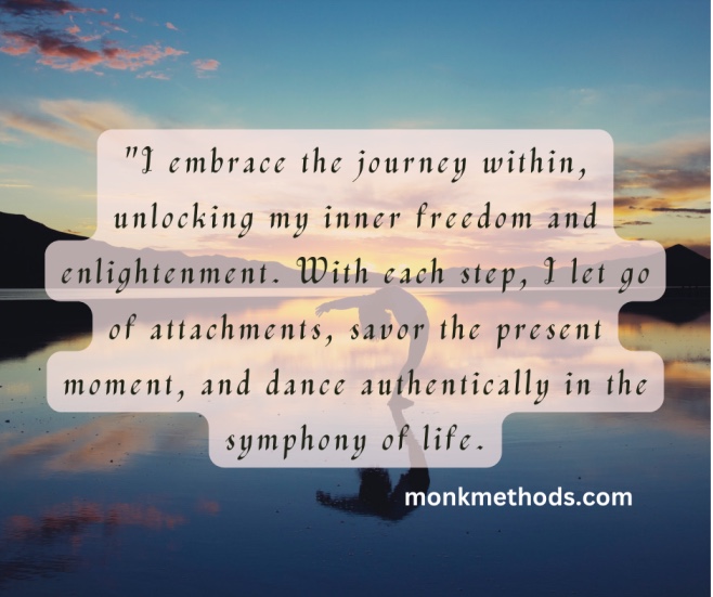 I embrace the journey within