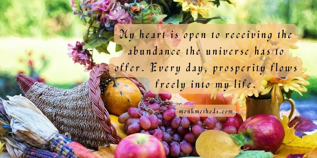 The abundance the universe has to offer